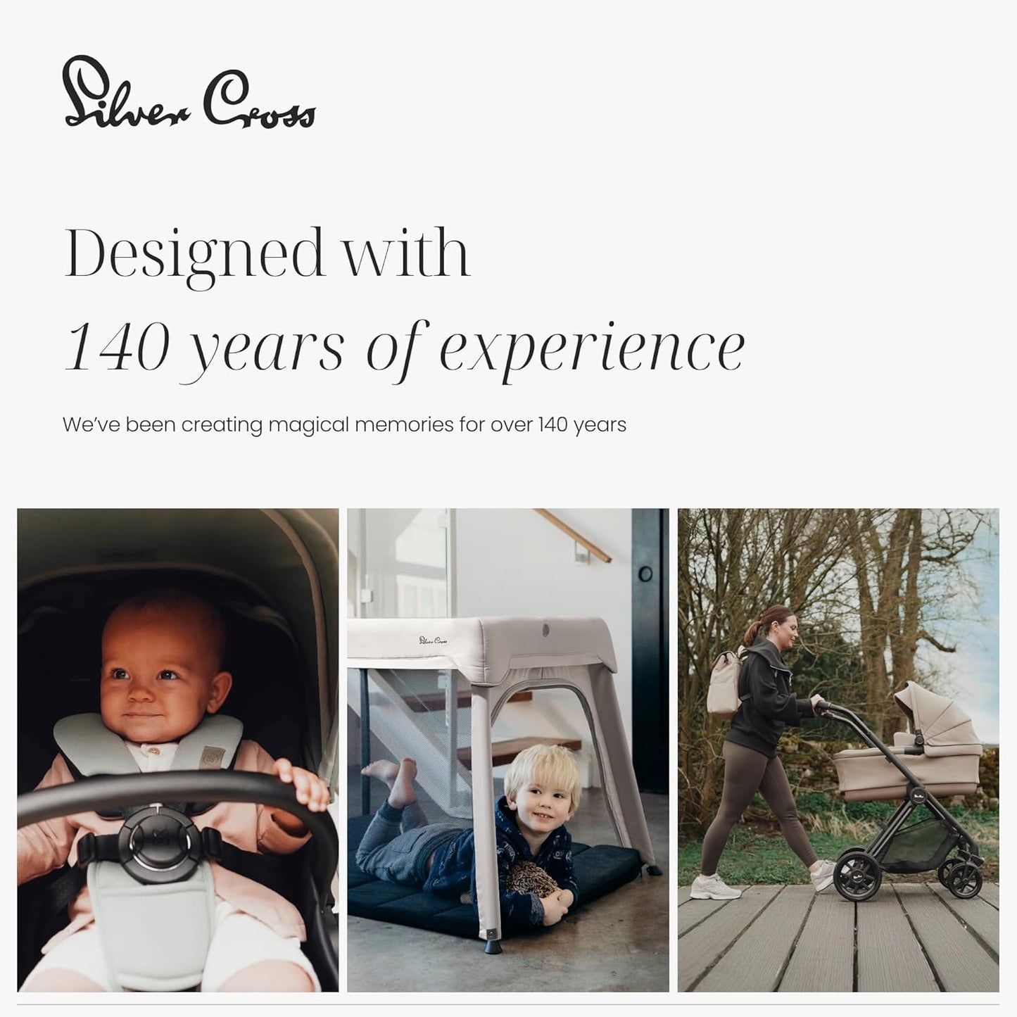 Silver Cross - Clic 2 Compact Stroller & Travel Bag - Travel Stroller For Life On The Go - Foldable & Lightweight - Suitable From Birth To 4 years - Conifer