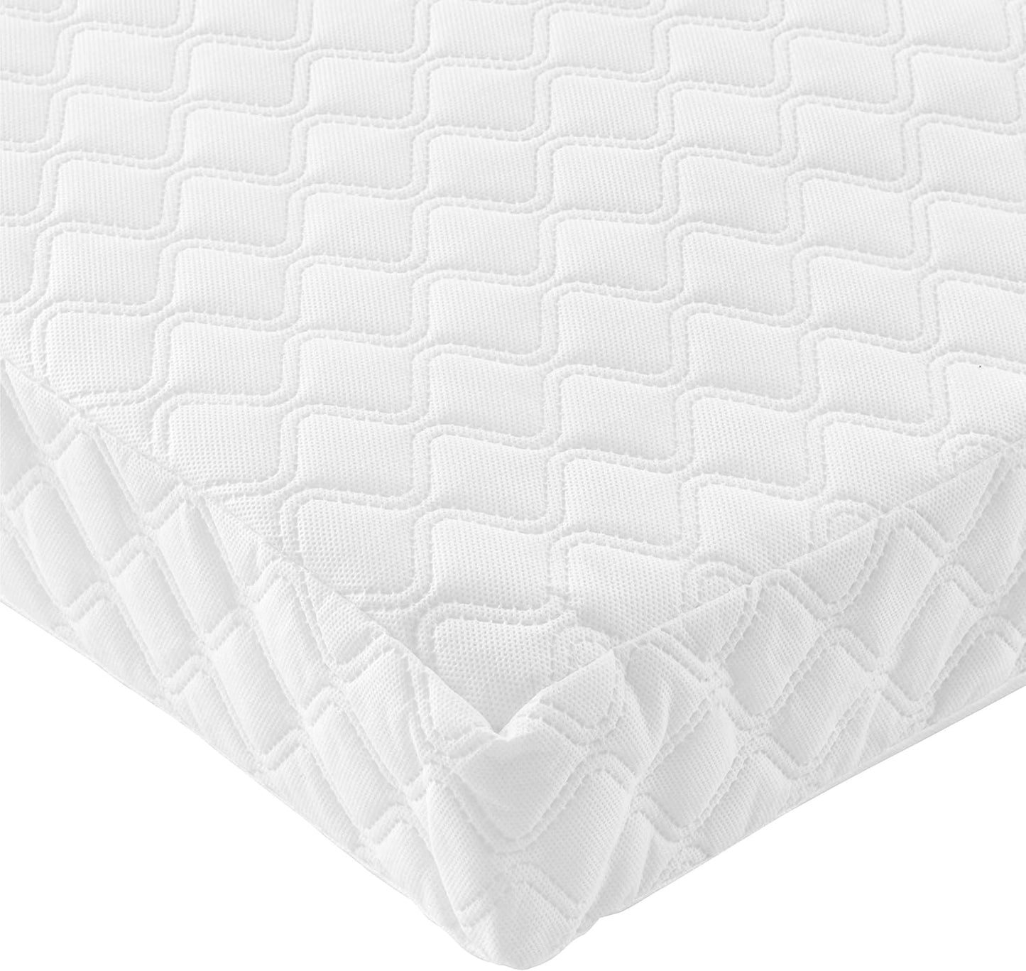 Tutti Bambini Deluxe Eco-Fibre Cot Mattress 120 x 60cm - Hypoallergenic, Breathable & Wipeable Travel Cot Mattress, Soft & Supportive Cot Bed Mattress, Toddler Bed Mattress, Baby Mattress