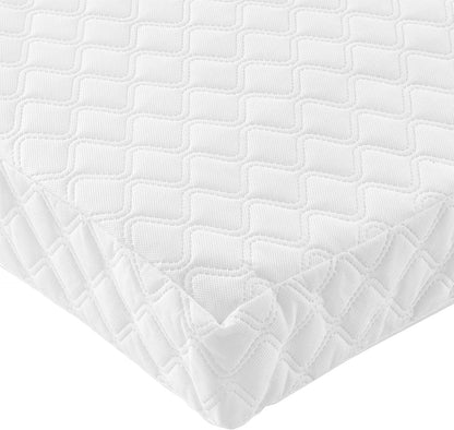 Tutti Bambini Deluxe Eco-Fibre Cot Mattress 120 x 60cm - Hypoallergenic, Breathable & Wipeable Travel Cot Mattress, Soft & Supportive Cot Bed Mattress, Toddler Bed Mattress, Baby Mattress
