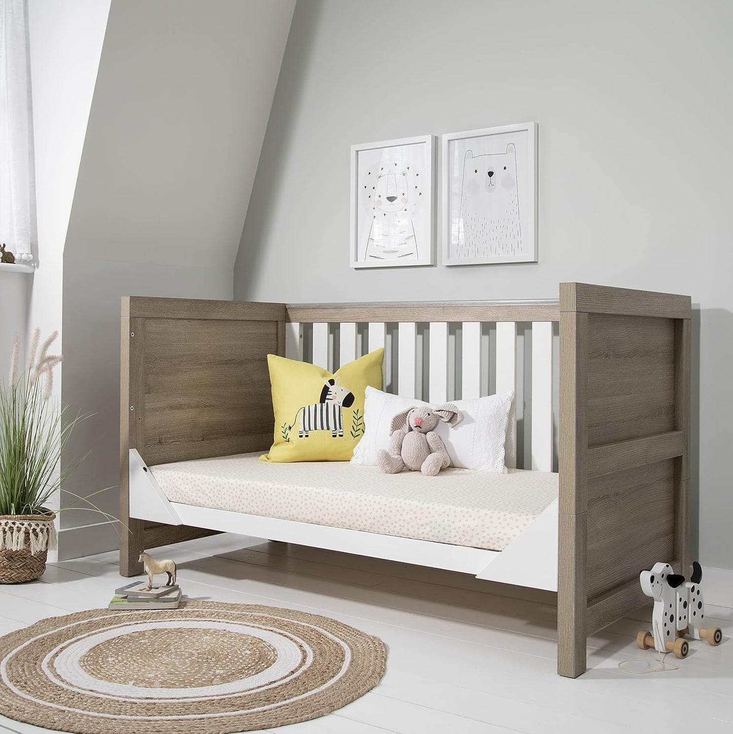 Tutti Bambini Deluxe Eco-Fibre Cot Mattress 120 x 60cm - Hypoallergenic, Breathable & Wipeable Travel Cot Mattress, Soft & Supportive Cot Bed Mattress, Toddler Bed Mattress, Baby Mattress