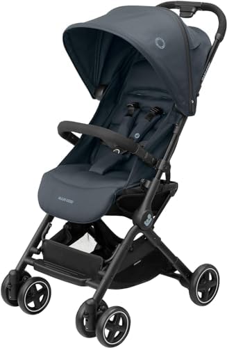 Maxi-Cosi Lara2 Pushchair, 0-4 Years, 0-22 kg, Baby Stroller, Lightweight & Compact Stroller, 3 Recline Positions, Lie-Flat position, Automatic Fold, Shoulder Strap, Rain Cover, Essential Graphite