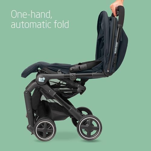 Maxi-Cosi Lara2 Pushchair, 0-4 Years, 0-22 kg, Baby Stroller, Lightweight & Compact Stroller, 3 Recline Positions, Lie-Flat position, Automatic Fold, Shoulder Strap, Rain Cover, Essential Graphite