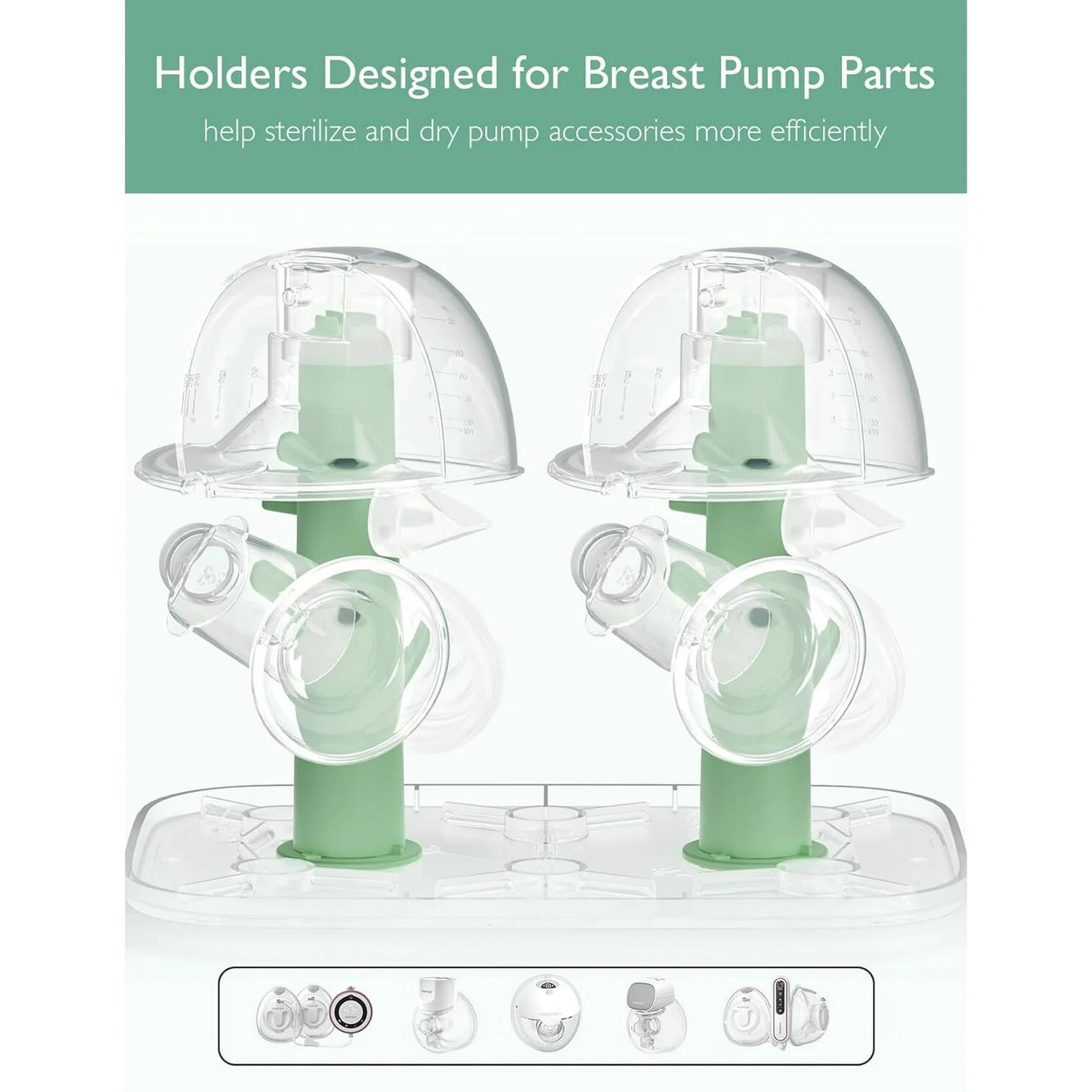 Momcozy 3 Layers Large Bottle Sterilizer and Dryer, Fast Sterilize and Dry