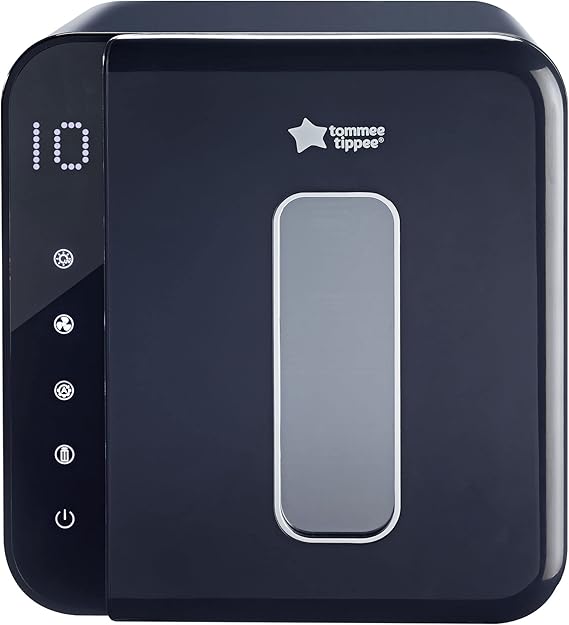 Tommee Tippee Ultra UV Steriliser, Dryer and Storage, Black, for Baby Bottles and Accessories, Steam-Free to Kill Viruses^ and 99.9% of Harmful Bacteria
